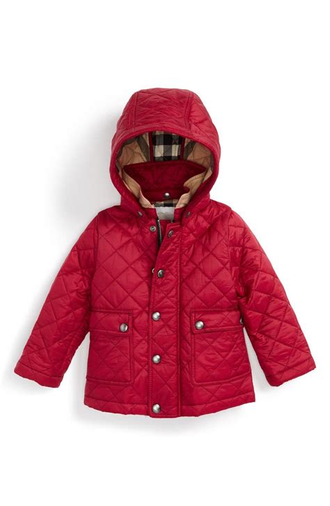 burberry youth hooded and lamb coat|Burberry jackets for kids.